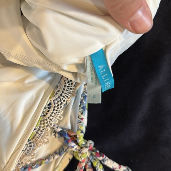 Anthropologie Allihop Lace Front One Piece Swim - Picture 5 of 6